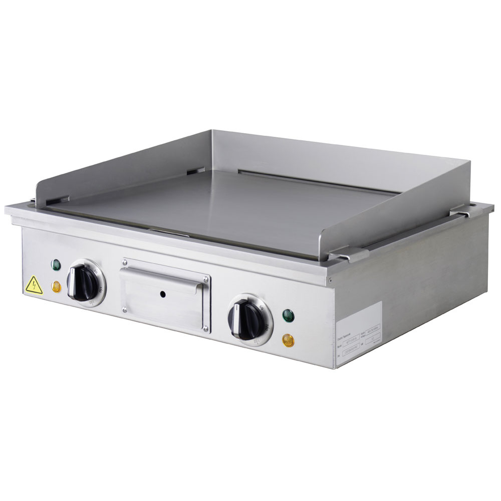 Elektro "Teppanyaki" Grillplatte, 2 Zonen (2x 3,15 kW), Tischmodell